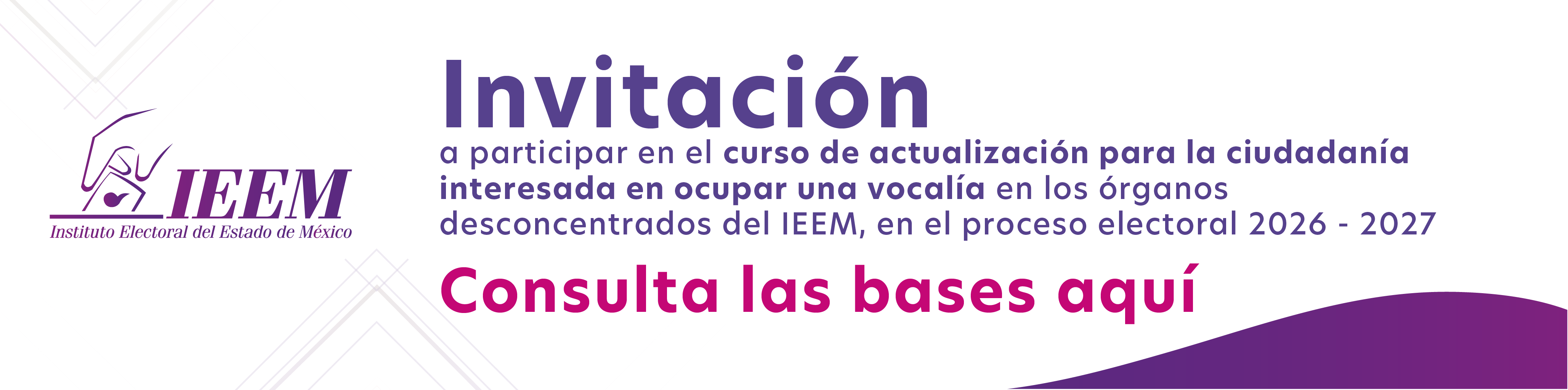 Curso de actualización para la ciudadanía interesada en ocupar una vocalía en los órgnos desconcentrados del IEEM, en el proceso eletoral 2026 - 2027 en el Estad de México.